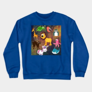 Animals and Nature Crewneck Sweatshirt